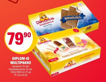 Coop Extra Diplom-Is Multipakke tilbud