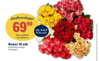 Coop Extra Roser 15 Stk tilbud
