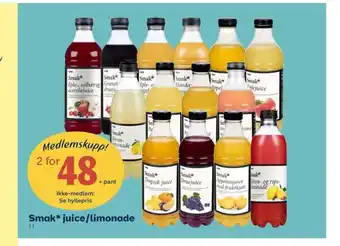 Coop Obs Smak Juice/Limonade tilbud