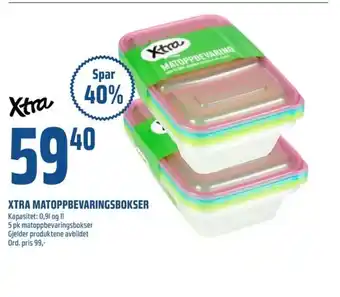 Coop Obs Xtra Matoppbevaringsbokser tilbud