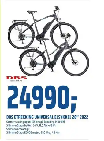 Coop Obs DBS Etrekking Universal Elsykkel 28 2022 tilbud