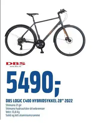 Coop Obs DBS Logic C400 Hybridsykkel 28 2022 tilbud