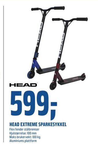 Coop Obs Head Extreme Sparkesykkel tilbud