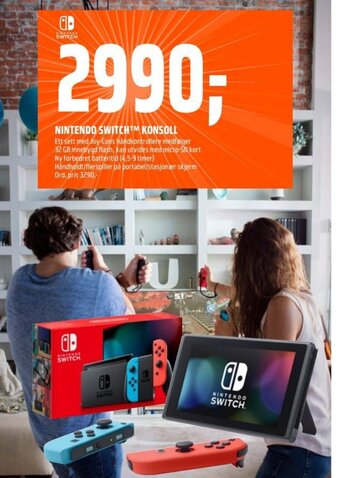 Coop Obs Nintendo Switch Konsoll tilbud