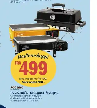 Coop Obs FCC Grab N Grill Gass-Kullgrill tilbud