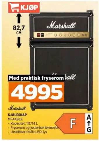 POWER Marshall kjøleskap tilbud