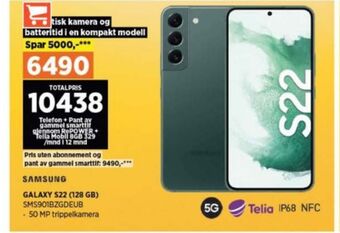POWER Samsung galaxy s22 mobiltelefon tilbud
