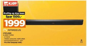 POWER Amadeus soundbar tilbud