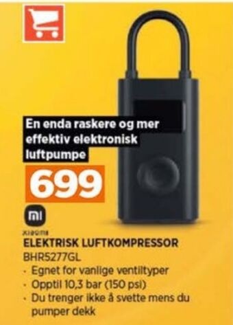 POWER Xiaomi sykkelpumpe tilbud