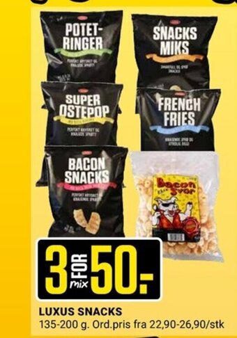 Europris Luxus Snacks tilbud