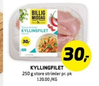 Bunnpris Billig middag kyllingfilet tilbud