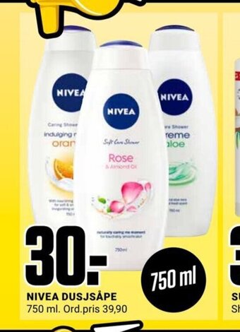 Europris Nivea Dusjsåpe tilbud