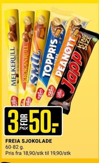 Europris Freia Sjokolade tilbud