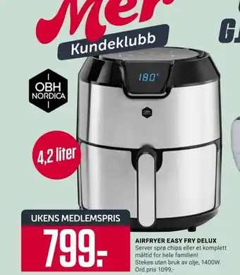 Europris Airfryer Easy Fry Delux tilbud