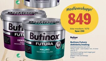 Coop Byggmix Butinox Futura Dekkbeis/Maling tilbud