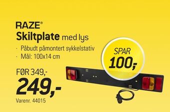 Thansen Skiltplate med lys tilbud