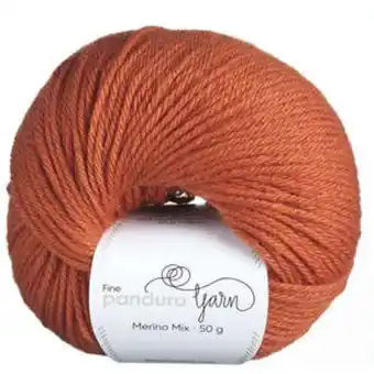 Panduro Garn merino mix 50g oransje tilbud