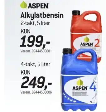 Thansen Aspen Alkylatbensin tilbud