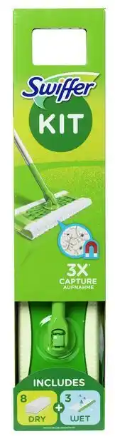Rusta Gulv, startsett tørt swiffer tilbud