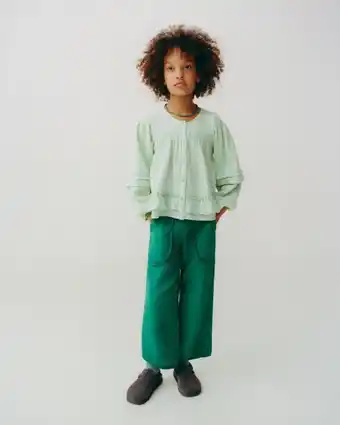 ZARA Asymmetrisk bukse med struktur tilbud