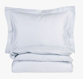 Kid Interiør Egyptisk bomull sateng sengesett lys blå tilbud