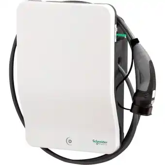 Megaflis Schneider evlink elbillader 3.7kw m/fastmontert kabel t2 kontakt tilbud