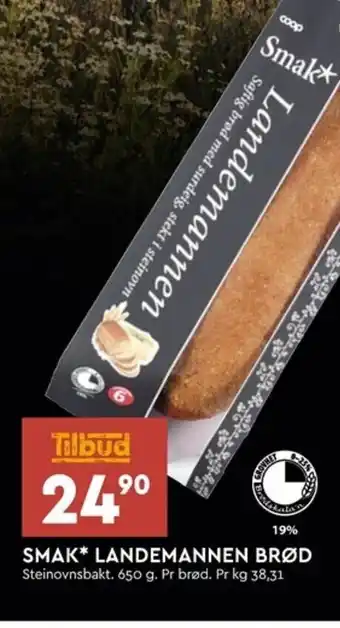 Coop Extra Smak* Landemannen Brød tilbud