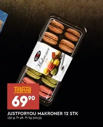 Coop Extra Justforyou Makroner 12 Stk tilbud