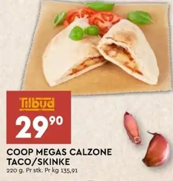Coop Extra Coop Megas Calzone Taco/Skinke tilbud