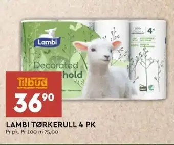 Coop Extra Lambi Tørkerull 4 Pk tilbud