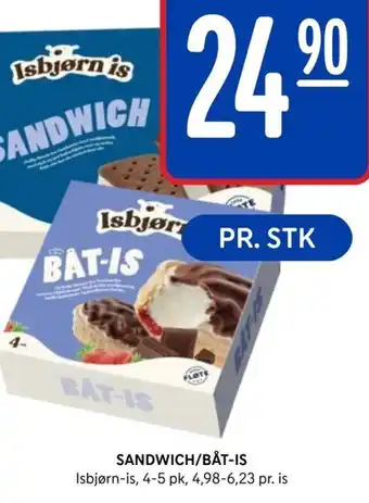 Rema 1000 Sandwich/Båt-Is tilbud