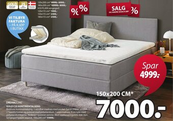 JYSK Gold C25 Kontinentalseng tilbud