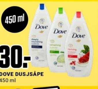 Europris Dove Dusjsåpe tilbud