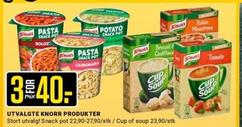 Europris Utvalgte Knorr Produkter tilbud