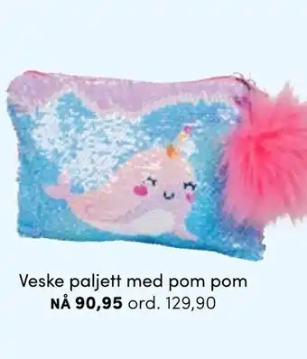 Veske Paljett med Pom Pom