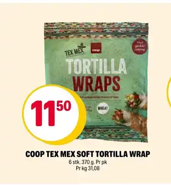 Coop Extra Coop tex mex soft tortilla wrap tilbud