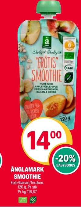 Coop Extra Änglamark Smoothie tilbud