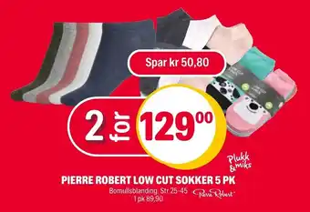 Coop Extra Pierre Robert Low Cut Sukker 5 pk tilbud