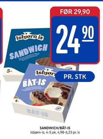Rema 1000 SANDWICH/BÅT-IS tilbud