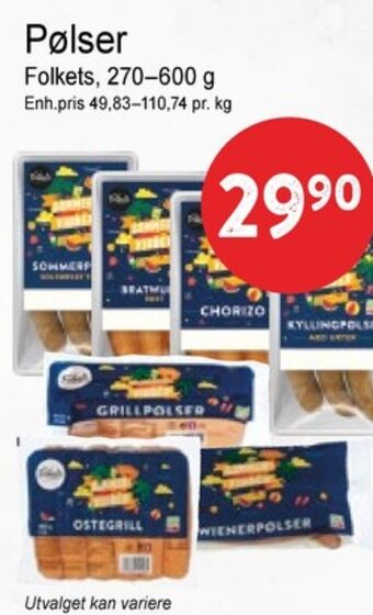 Joker Folkets pølser tilbud