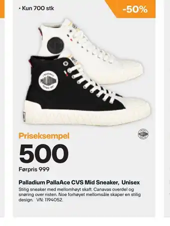 XXL Sport Palladium PallaAce CVS Mid Sneaker, Unisex tilbud