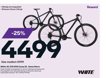 XXL Sport White Xc 275/290 Comp 22, Dame/Herre tilbud