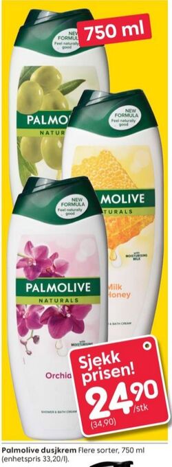 Rusta Palmolive dusjkrem tilbud