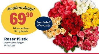 Coop Extra Roser 15 stk tilbud