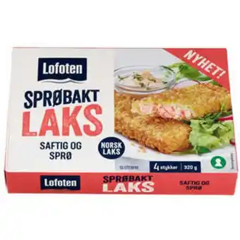 Meny Laks sprøbakt tilbud