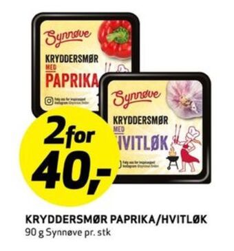 Bunnpris Synnøve finden smør tilbud