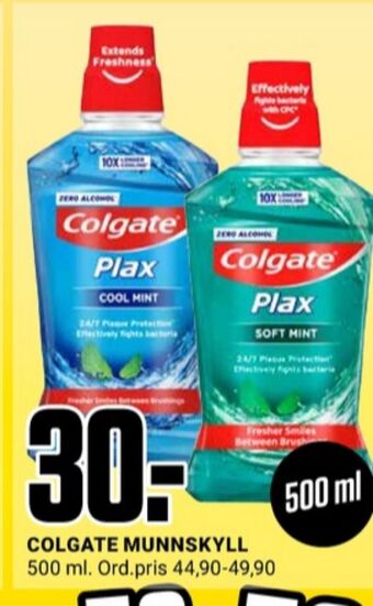 Europris Colgate munnskyll tilbud