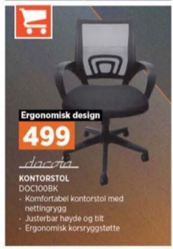 POWER Dacota kontorstol tilbud