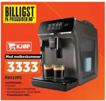 POWER Philips senseo kaffemaskin tilbud