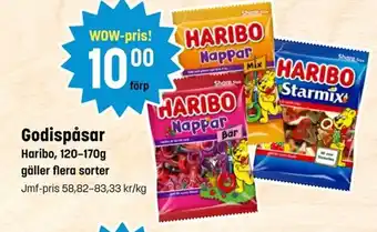Eurocash Haribo Godispåsar tilbud